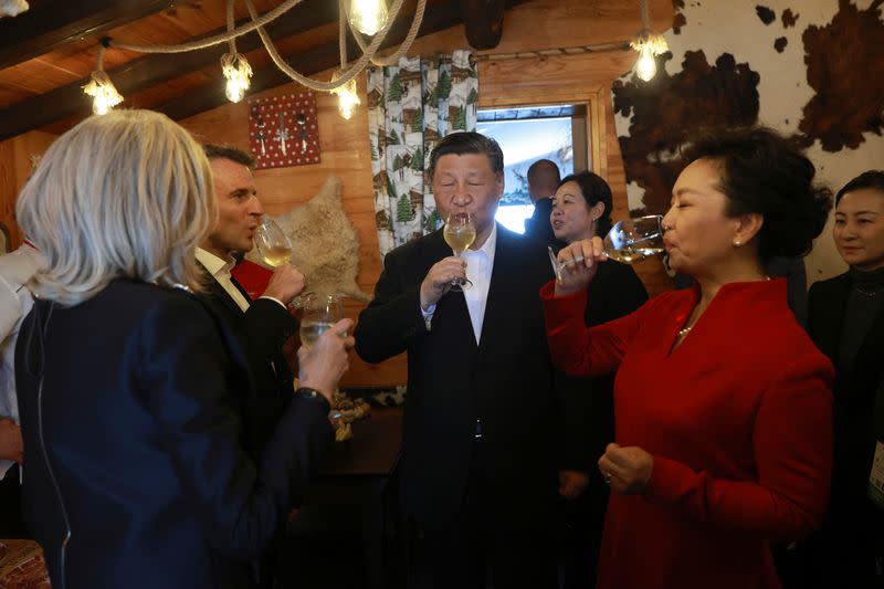 China's President Xi Jinping visits France