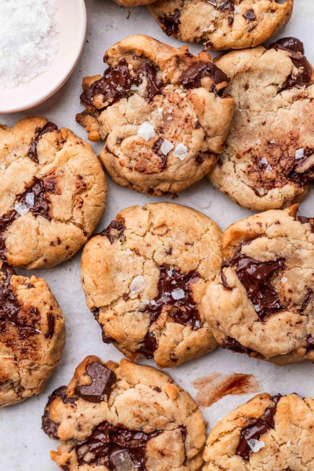 Nutty Chocolate Chip Cookies - nuts, peanut butter and nuttella - Yum!