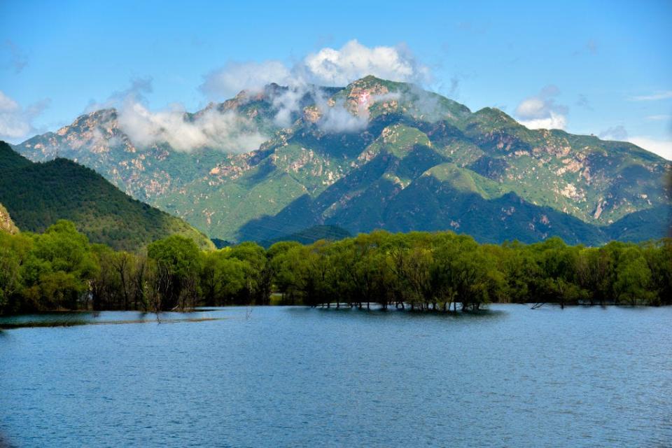 BEIJING, CHINA - MAY 31: The Miyun Reservior is pictured after a rain on May 31, 2020 in Beijing, China