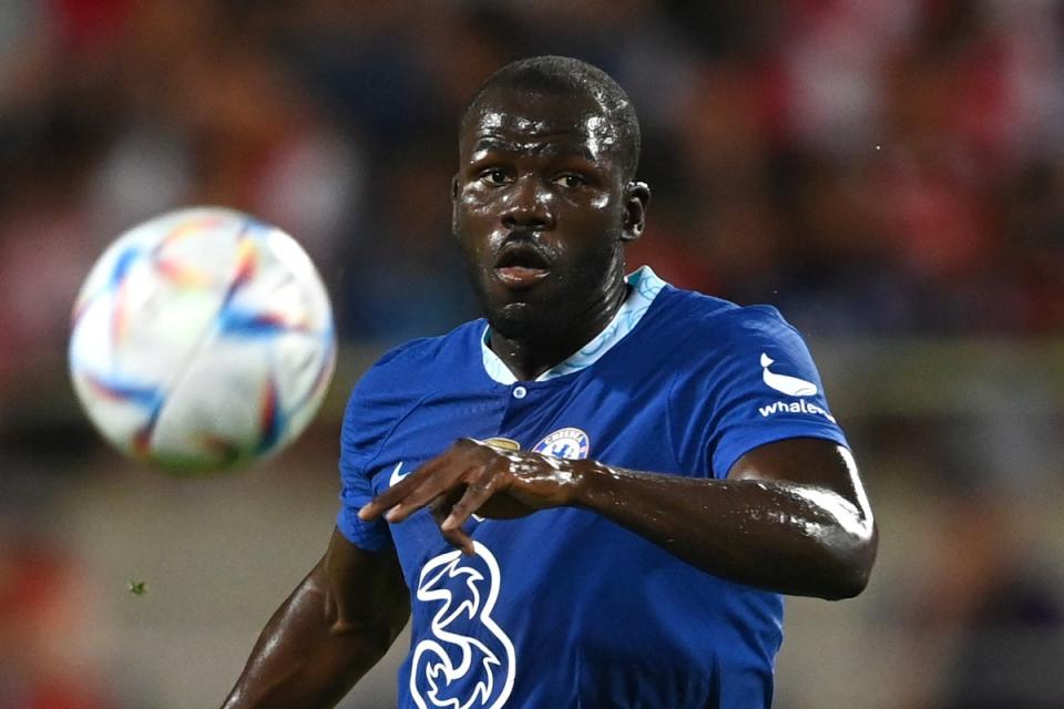 Debutant: Kalidou Koulibaly made his first Chelsea appearance off the bench in Orlando  (Chelsea FC via Getty Images)