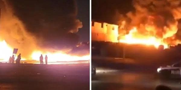 Incendio acaba con planta recicladora en Tijuana 