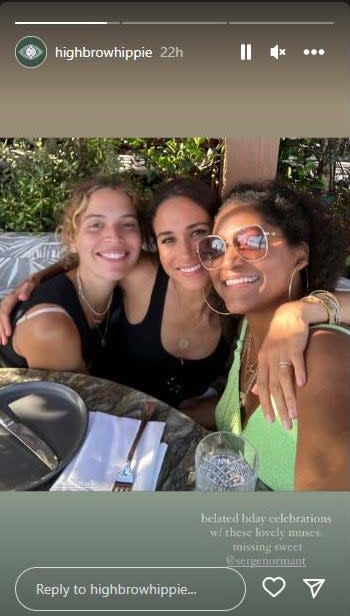 Meghan Markle Appears on Instagram during Bday Celebration with Friends 
