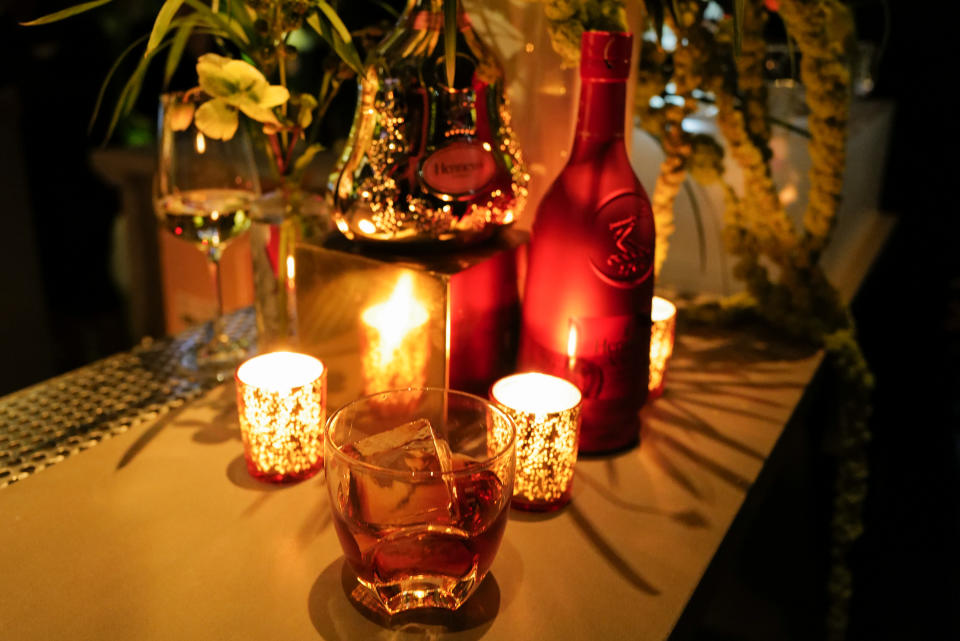 Drinks at Phillip Lim and Hennessy's Lunar New Year's party. 