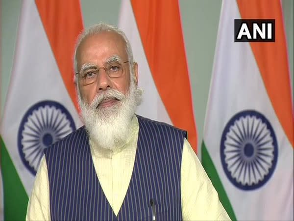 Prime Minister Narendra Modi speaking at the video conference on Monday.