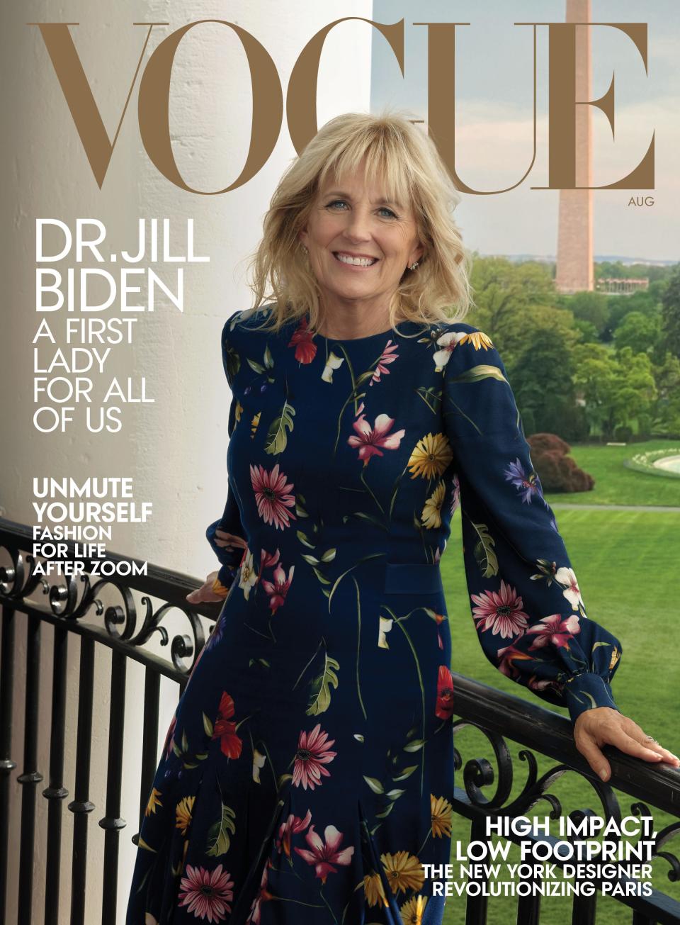 Jill Biden appeared as Vogue's cover star.