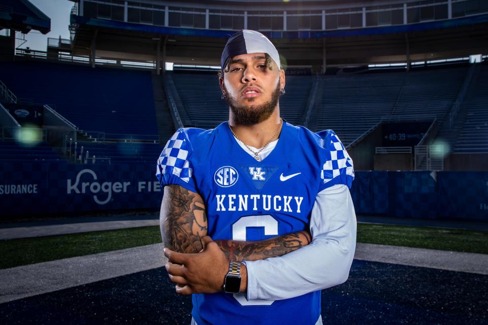 UK inside linebacker Jared Casey. Aug. 6, 2021