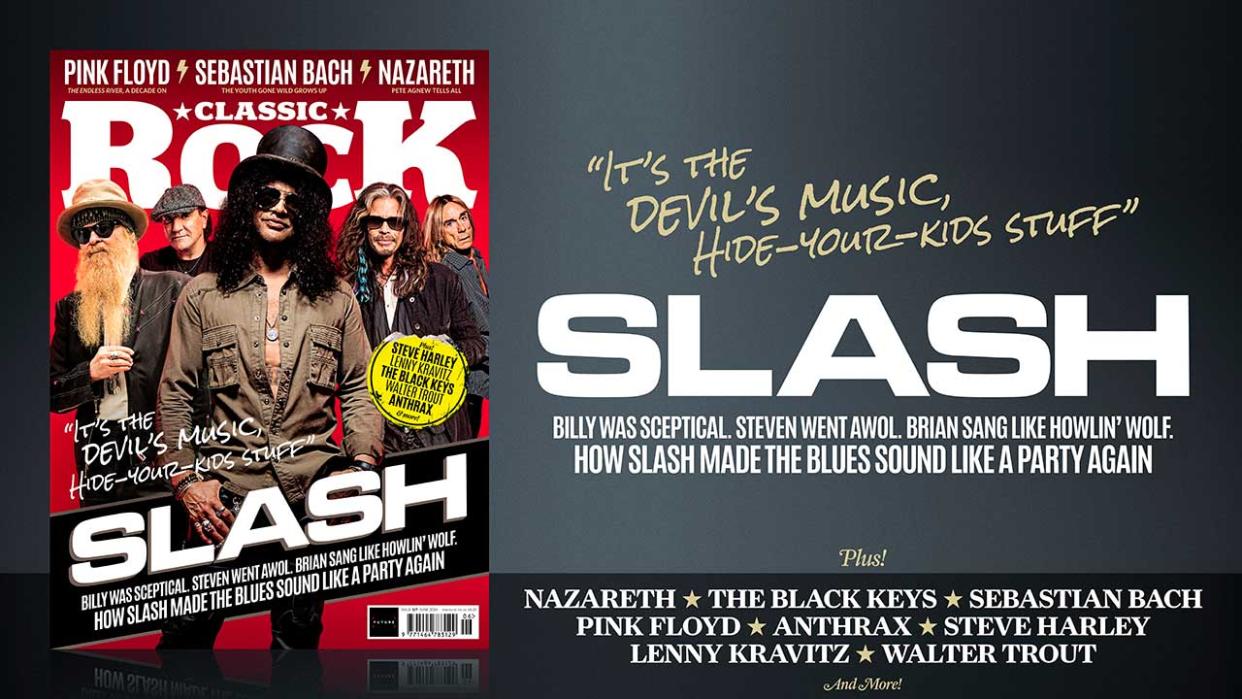  Classic Rock 327 - cover featuring Slash, Billy Gibbons, Brian Johnson, Steven Tyler and Iggy Pop. 