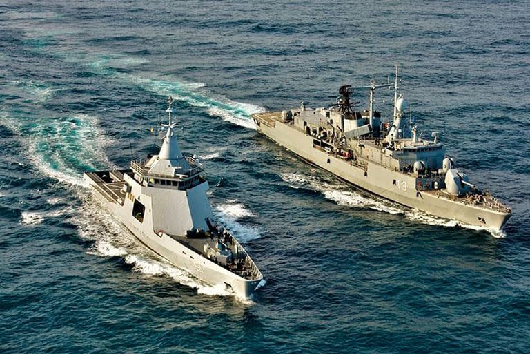 Dos buques de la Armada no pueden participar de un ejercicio militar en Perú.  ARA Sarandí y ARA Bouchard