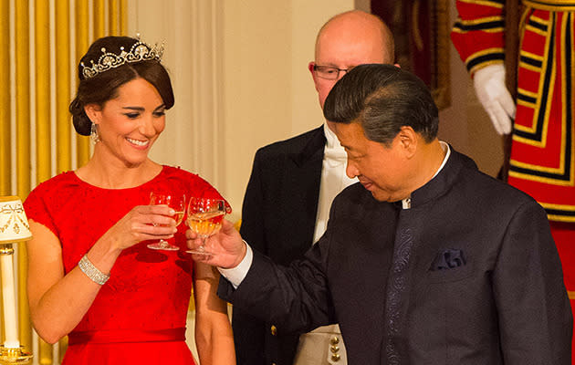 Duchess Catherine and Chinese president Xi Jinping. Photo: SplashNews.