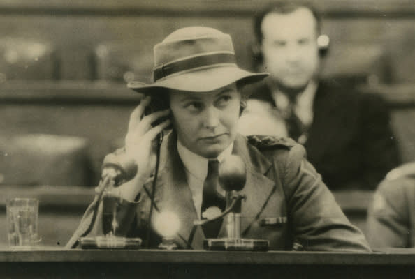 Biographers and historians believe Vivian Bullwinkel was ordered by her superiors not to speak about the mass rapes on Bangka Island at the International Military Tribunal in Tokyo in 1946. Source: The Asahi Shimbun via Getty Images