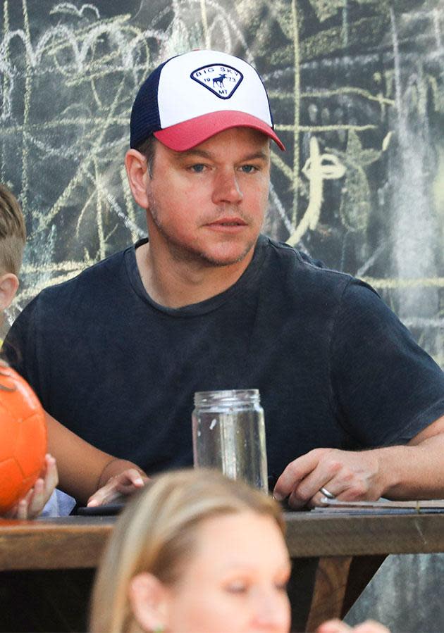 Chris Hemsworth and Matt Damon grab some Easter beers