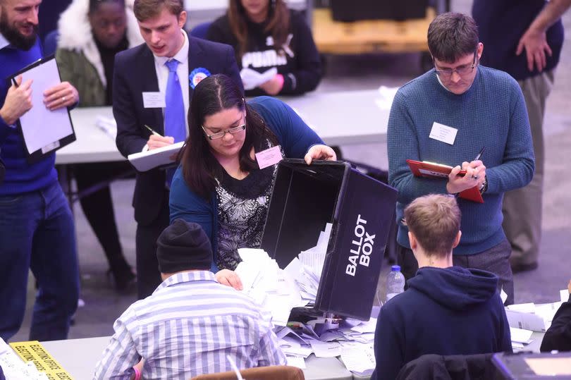 Vote counting at the ICC in 2019 -Credit:Darren Quinton/Birmingham Live