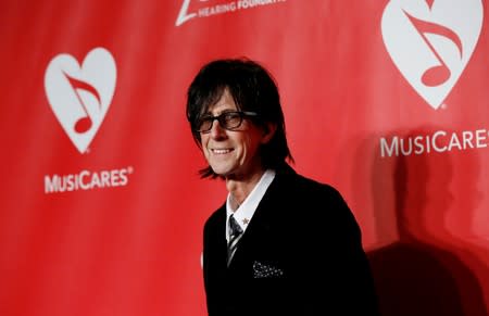 Producer Ric Ocasek arrives at the 2015 MusiCares Person of the Year tribute honoring Bob Dylan in Los Angeles