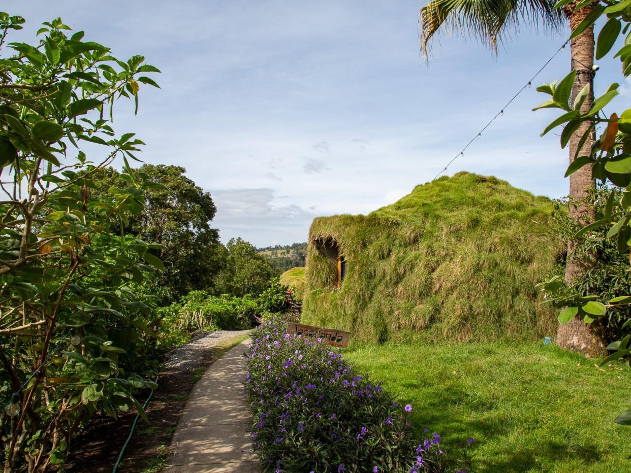 A path to the hobbit homes.