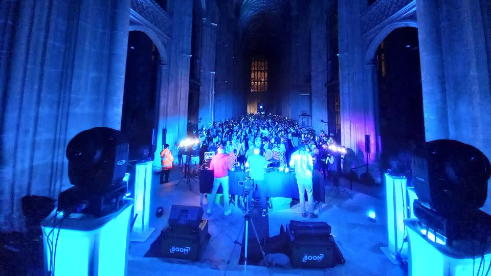 The first disco took place on Thursday evening. - Chapter of Canterbury Cathedral