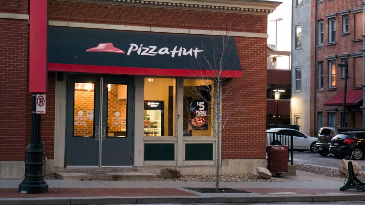 Kansas City, MO / United States of America - February 18th, 2020 : Pizza Hut, downtown KC location.