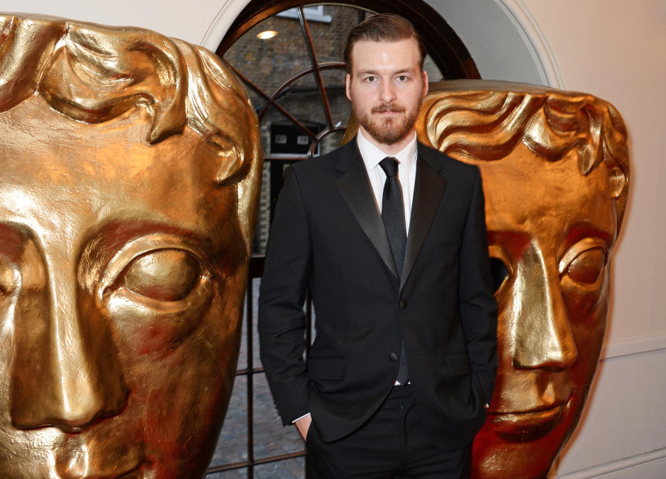 LONDON, ENGLAND - APRIL 27:  Matt Stokoe poses in the press room at the BAFTA Television Craft Awards at The Brewery on April 27, 2014 in London, England.  (Photo by David M. Benett/Getty Images)