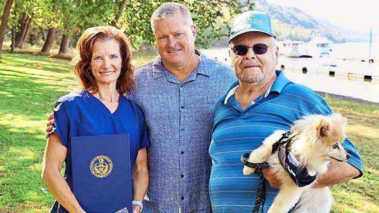 Mary Jo, Brian, Tom and Tater Tot