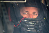 AVONDALE, AZ - NOVEMBER 11: Brad Keselowski, driver of the #2 Miller Lite Dodge, sits in his car during practice for the NASCAR Sprint Cup Series Kobalt Tools 500 at Phoenix International Raceway on November 11, 2011 in Avondale, Arizona. (Photo by Christian Petersen/Getty Images)