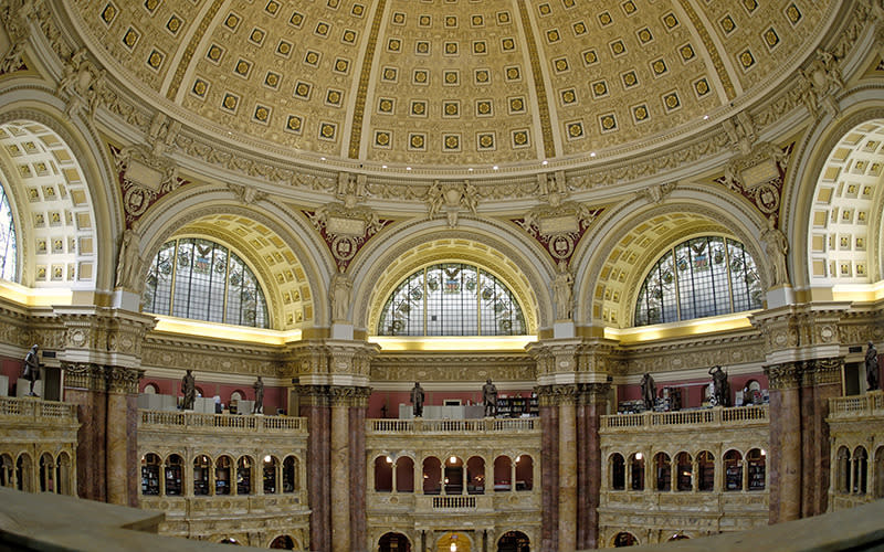 The Library of Congress, Capitol Hill in Washington, DC