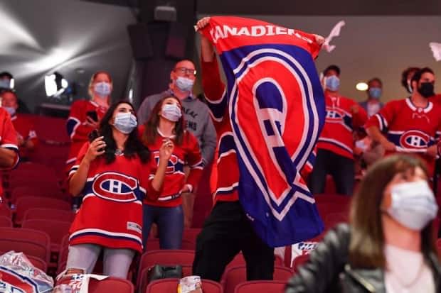 Only 2,500 fans are allowed in the Bell Centre due to the pandemic, but the crowds have been loud and enthusiastic nonetheless.  (Minas Panagiotakis/Getty Images - image credit)