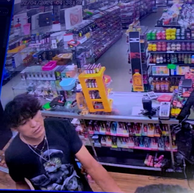 Surveillance video captured the armed robbery suspect (Photo Courtesy: Okaloosa County Sheriff’s Office)