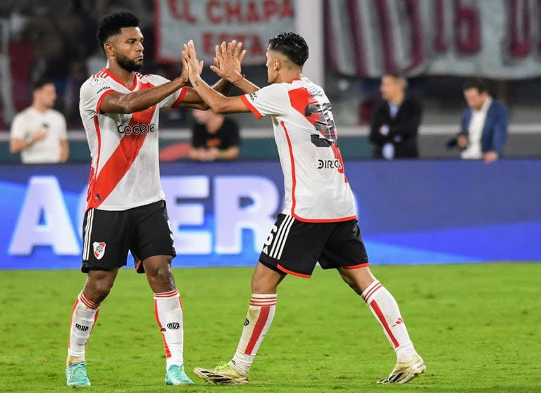 Miguel Borja es una fija en el ataque de River para el debut ante Deportivo Táchira: Pablo Solari podría acompañarlo