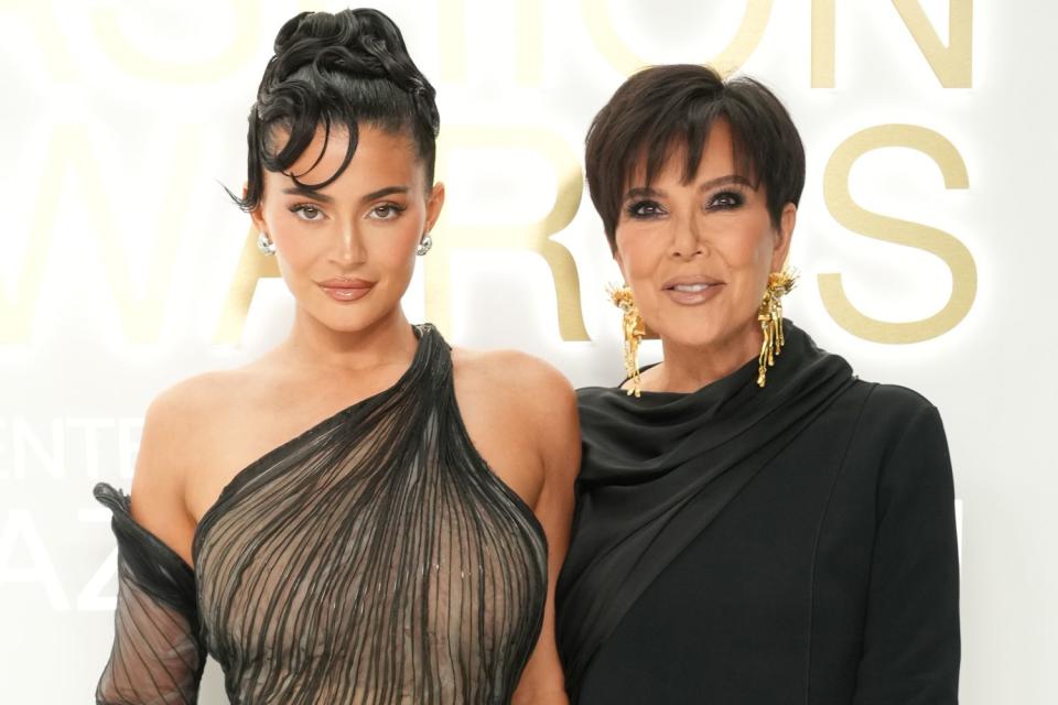 <p>Kevin Mazur/WireImag</p> Kylie Jenner says mom Kris Jenner doubted Kylie Cosmetics at first.