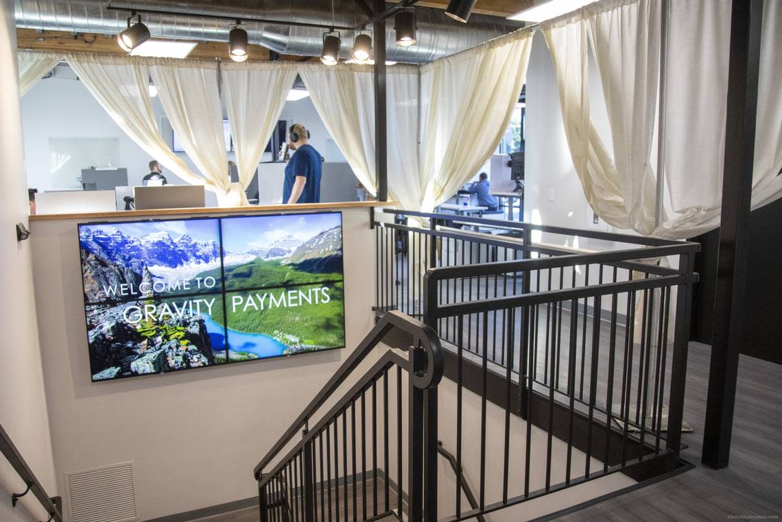 A view of the interior of Gravity Payments’ Boise office at 27th and West Main streets.