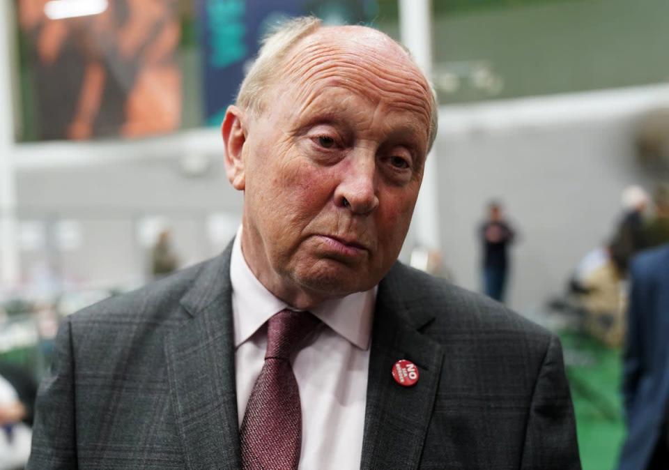 Traditional Unionist Voice party leader Jim Allister said the new PM would be judged by her actions (Brian Lawless/PA) (PA Wire)