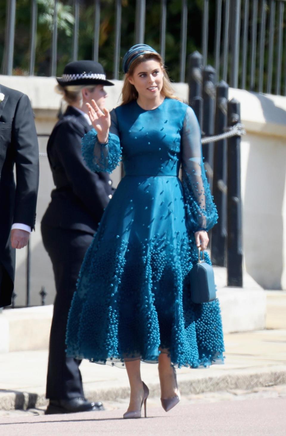 Princess Beatrice wearing Roksanda to Prince Harry and Meghan's wedding (Getty Images)