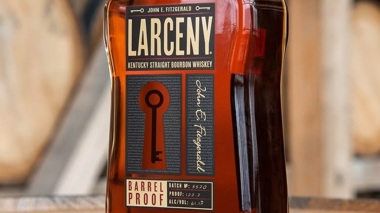 Bottle of Larceny Barrel Proof