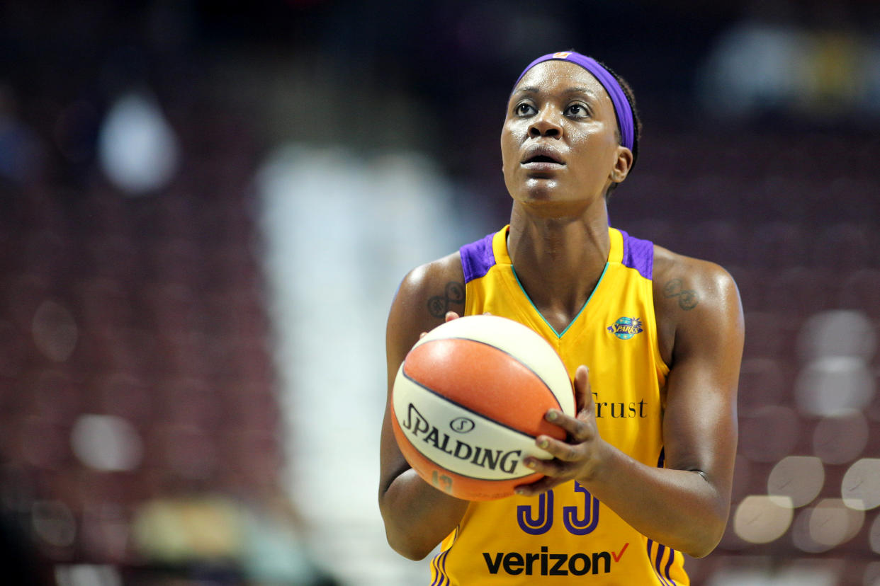 Tiffany Jackson played for eight years in the WNBA. (Tim Clayton/Corbis via Getty Images)