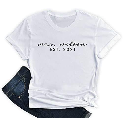 1) Personalized Mrs. Shirt