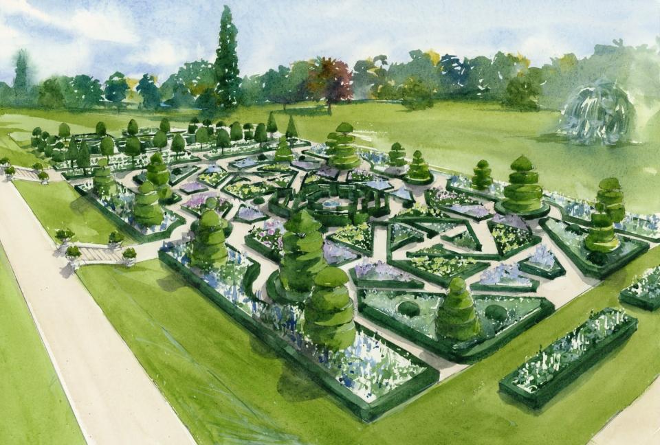 King Charles new garden at Sandringham. Credit: Sandringham Estate