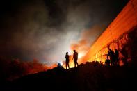 Anti-Israeli settlements night protest in West Bank