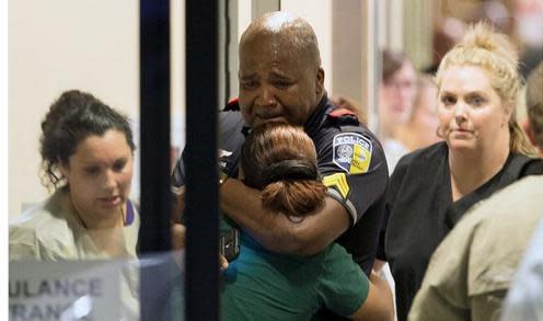 DALLAS SHOOTINGS: Pictures show chaos unfold after five police officers killed in protests