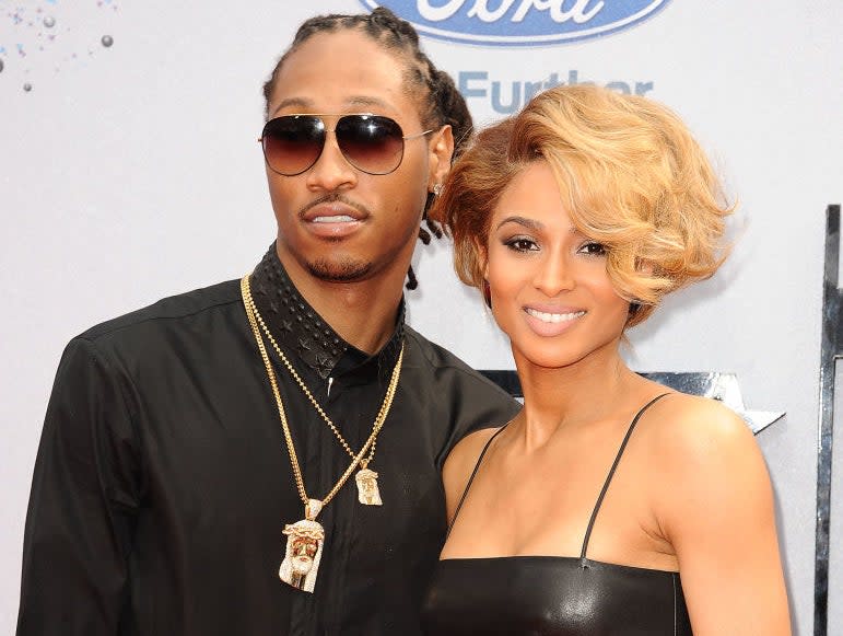 Closeup of Future and Ciara