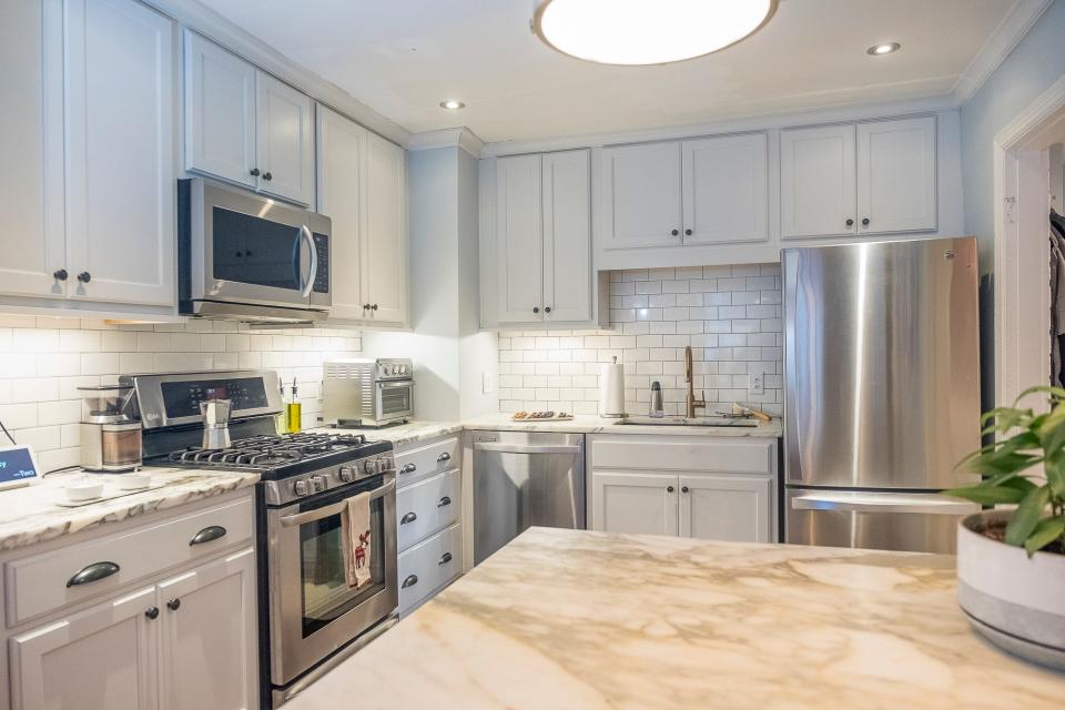 The kitchen is immaculate. Plenty of storage space and modern appliances help make meal preparation a pleasure.