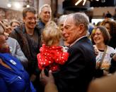 Democratic presidential candidate Bloomberg at campaign event in Greensboro, North Carolina