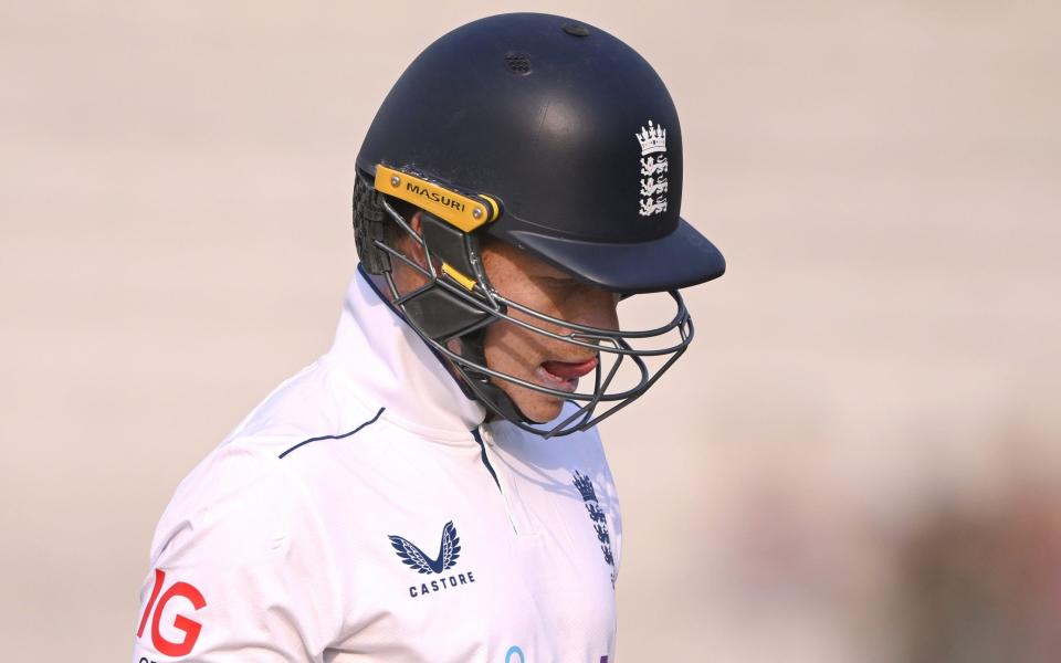 Ollie Pope lasted just two balls having captained England in the field for five-abnd-a-half sessions