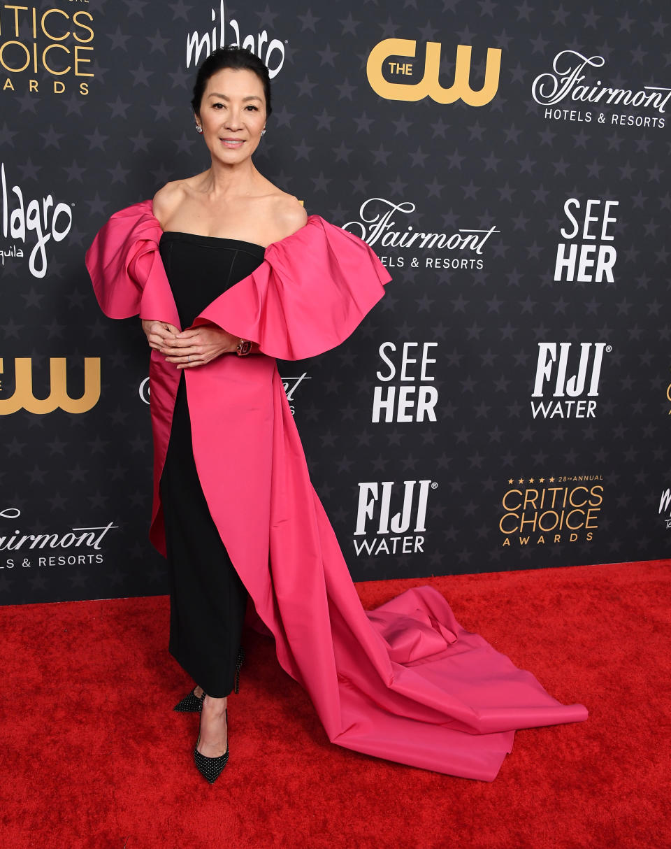 Michelle Yeoh arrives at the 28th Annual Critics Choice Awards in 2023