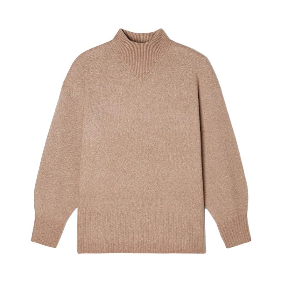 <p><a href="https://go.redirectingat.com?id=74968X1596630&url=https%3A%2F%2Fwww.everlane.com%2Fproducts%2Fwomens-bouncy-wool-sweater-taupe-grey&sref=https%3A%2F%2F" rel="nofollow noopener" target="_blank" data-ylk="slk:Shop Now;elm:context_link;itc:0;sec:content-canvas" class="link ">Shop Now</a></p><p>The Cozy-Stretch Pullover</p><p>$70.00</p><p>everlane.com</p>