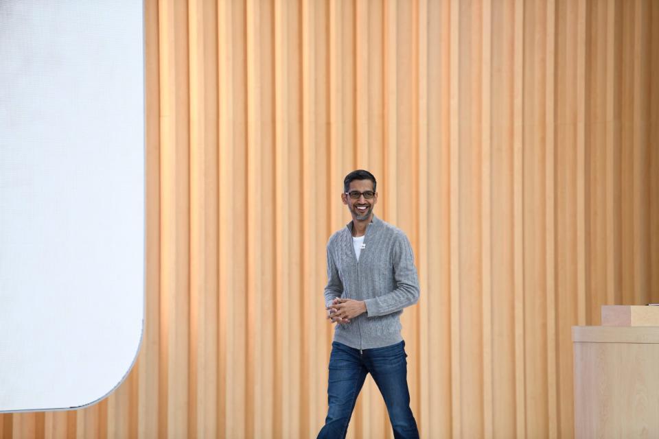 Google-Chef Sundar Pichai hält KI für den größten technologischen Wandel seines Lebens. - Copyright: Google