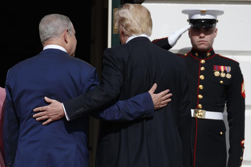 President Trump and Benjamin Netanyahu 