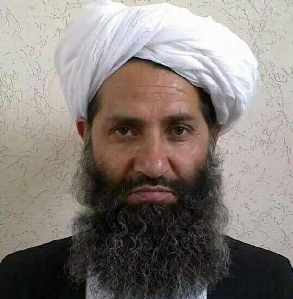 The Afghan Taliban's supreme leader Mawlawi Haibatullah Akhundzada is seen in a 2021 file photo. / Credit: Rob Welham/Universal History Archive/Universal Images Group/Getty