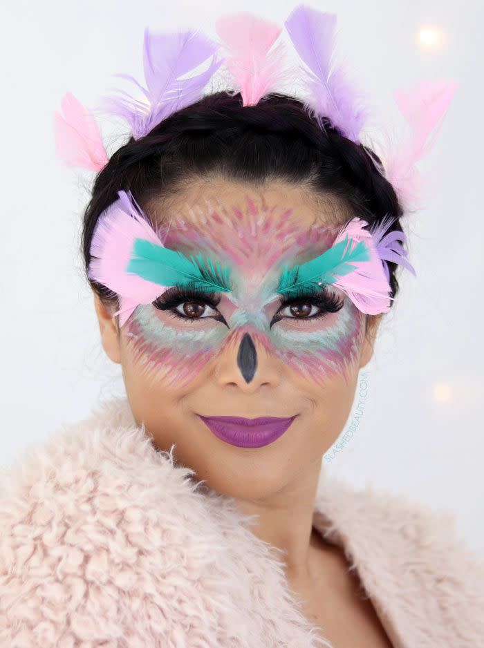 halloween makeup enchanted owl