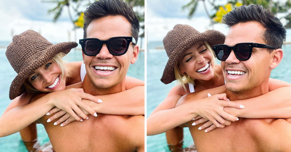Bachelor couple Jimmy Nicholson and Holly Kingston in Fiji.