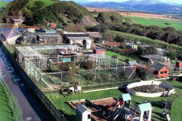 Aerial view of the Animalarium.