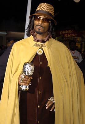 Snoop Dogg at the LA premiere of Warner Bros.' Starsky & Hutch